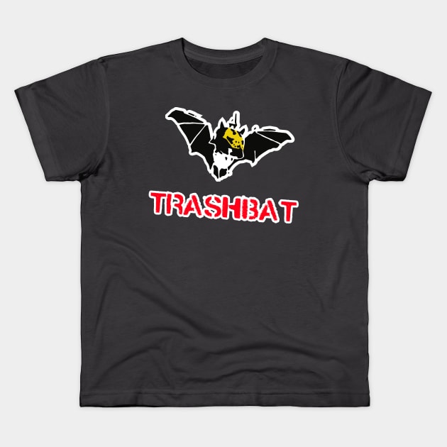 Trashbat Kids T-Shirt by Meta Cortex